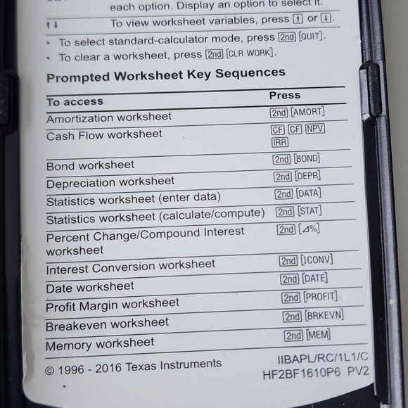 Texas Instruments BA II Plus Financial Calculator Business Analyst With Case - Picture 9 of 12